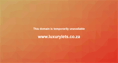 Desktop Screenshot of luxurylets.co.za